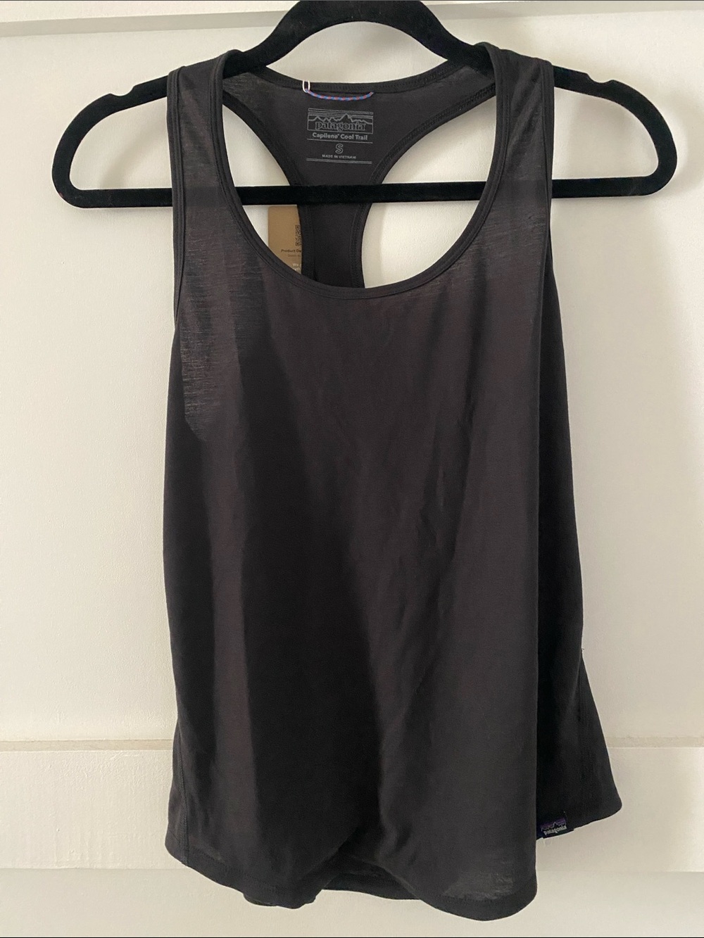 Patagonia NWT Women’s Capilene Cool Trail Tank, Black Size S
